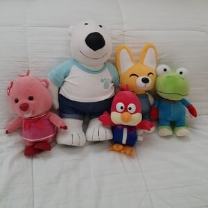Poporo Friends Plush Dolls, set of 5